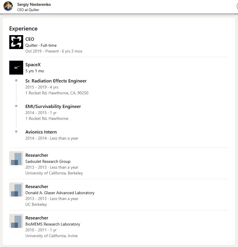 Sergiy Nesterenko еxperience listed in LinkedIn.jpg